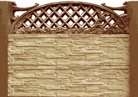 Забор бетонный - еврозабор - Песчаник без канта